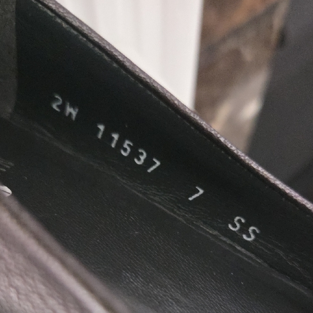 Stuart Weitzman Metallic Charcoal Loafers - Picture 5 of 12